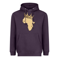 Plum africa with crown Heavyweight Hoodie - MaliasSmallBusiness