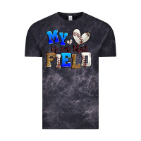 Cloud Black my heart is on that field baseball Vintage Tee - Zillion Design Studio