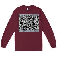 Burgundy grey leopard Long Sleeve Tee - JahusDesignShop