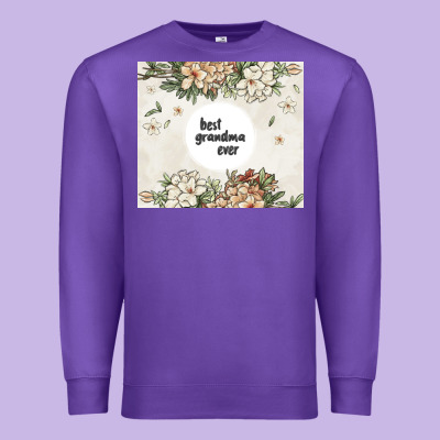 Best Garandma Ever Premium Sweatshirt Designed By Maliassmallbusiness