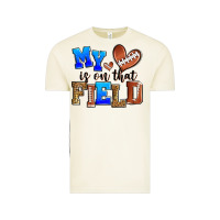 My Heart Is On That Field American Football Vintage Tee | Teevron