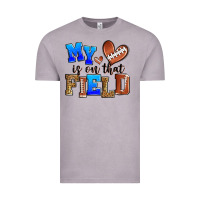 Vintage Zinc my heart is on that field american football Vintage Tee - Zillion Design Studio