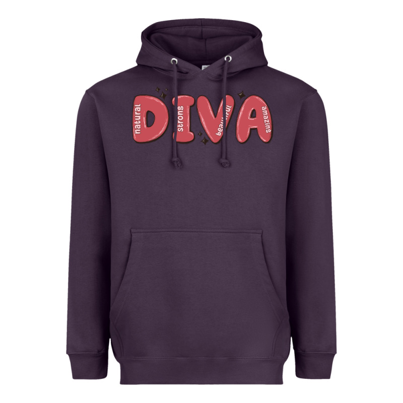 Diva Heavyweight Hoodie by MaliasSmallBusiness | Teevron