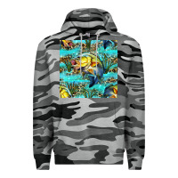 Slate Camo Lake Fish And Reeds With Leopard Seamless Pattern Bbs Premium Hoodie - BundleAndBundleShop