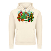 Vintage Artic christmas trees with basketball Vintage Hoodie - Zillion Design Studio