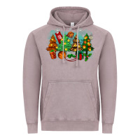 Vintage Zinc christmas trees with basketball Vintage Hoodie - Zillion Design Studio