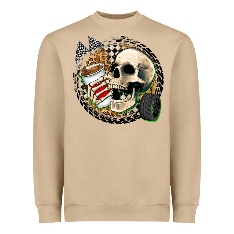 Race Skull Heavyweight Sweatshirt by Zillion Design Studio | Teevron