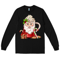 Black santa coffee Long Sleeve Tee - JahusDesignShop