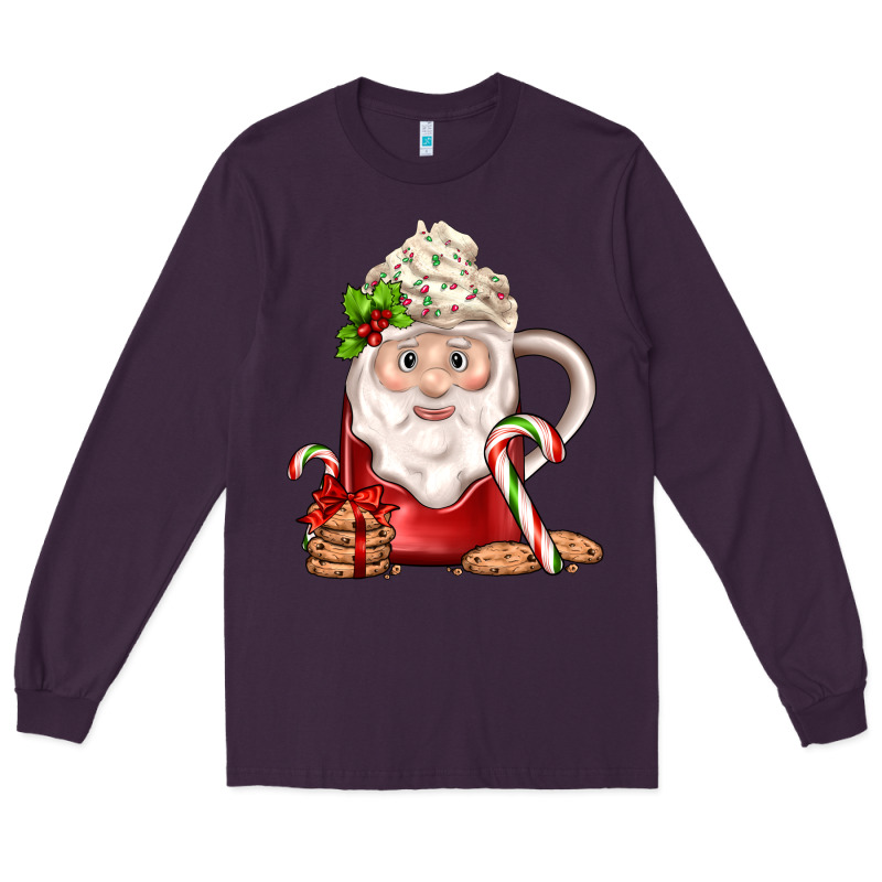 Santa Coffee Long Sleeve Tee by JahusDesignShop | Teevron