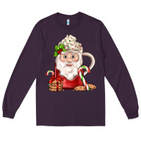 Plum santa coffee Long Sleeve Tee - JahusDesignShop