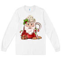 White santa coffee Long Sleeve Tee - JahusDesignShop