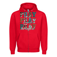 Red pray on it pray over it pray through it Zipper Hoodie - Artiststas