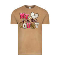 Vintage Camel my heart is on that court volleyball Vintage Tee - Zillion Design Studio