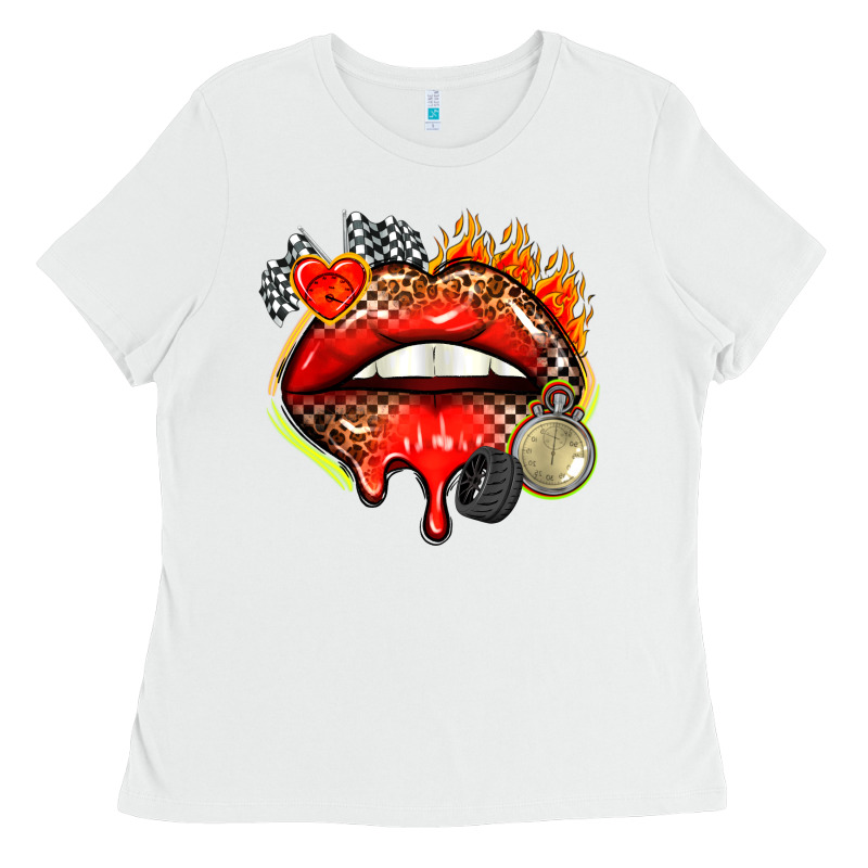 Race Lips Ladies Tee by AdoDesignShop | Teevron