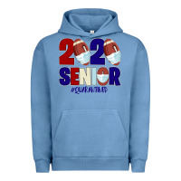 Pigment Pebble Blue Quarantined Senior 2020 American Football Urban Hoodie - Bettercallsaul