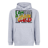 Heather Grey i am a black child Heavyweight Hoodie - MaliasSmallBusiness