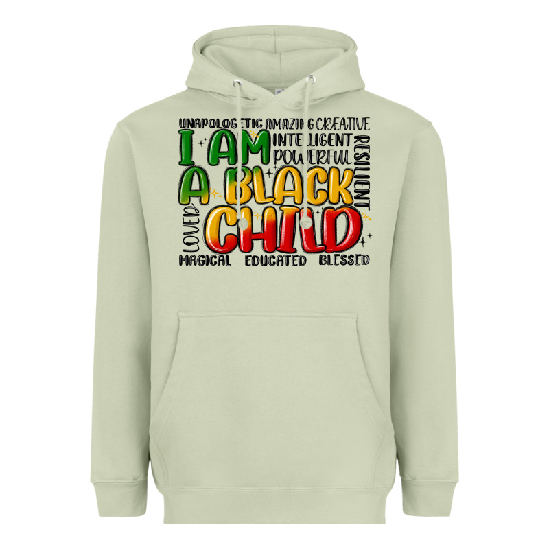 I Am A Black Child Heavyweight Hoodie by MaliasSmallBusiness | Teevron