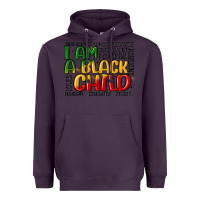 Plum i am a black child Heavyweight Hoodie - MaliasSmallBusiness