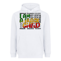 White i am a black child Heavyweight Hoodie - MaliasSmallBusiness
