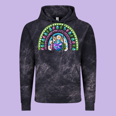 Vintage Hoodie easter rainbow