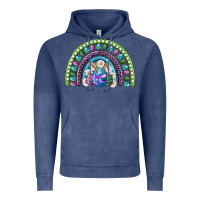 Vintage Denim easter rainbow Vintage Hoodie - RanaPortraitStore