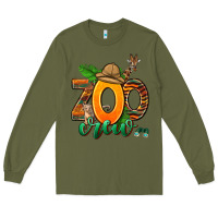 Army Green zoo crew Long Sleeve Tee - AdoDesignShop