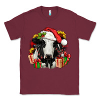 Burgundy christmas holstein Classic Tee - JahusDesignShop