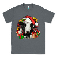Charcoal Heather christmas holstein Classic Tee - JahusDesignShop