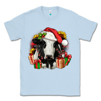 Dusty Blue christmas holstein Classic Tee - JahusDesignShop