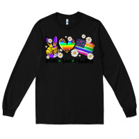 Black peace love  equality Long Sleeve Tee - AdoDesignShop