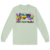 Matcha peace love  equality Long Sleeve Tee - AdoDesignShop