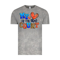 Cloud Rock my heart is on that court basketball Vintage Tee - Zillion Design Studio