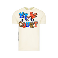 Vintage Arctic my heart is on that court basketball Vintage Tee - Zillion Design Studio