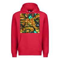 Cardinal Leopard Digital Camera And Sunflowers With Camouflage Seamless Pattern Premium Hoodie - BundleAndBundleShop