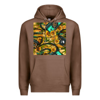 Chestnut Leopard Digital Camera And Sunflowers With Camouflage Seamless Pattern Premium Hoodie - BundleAndBundleShop
