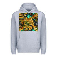 Heather Grey Leopard Digital Camera And Sunflowers With Camouflage Seamless Pattern Premium Hoodie - BundleAndBundleShop