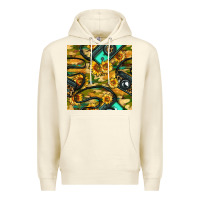 Sandshell Leopard Digital Camera And Sunflowers With Camouflage Seamless Pattern Premium Hoodie - BundleAndBundleShop