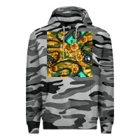 Slate Camo Leopard Digital Camera And Sunflowers With Camouflage Seamless Pattern Premium Hoodie - BundleAndBundleShop
