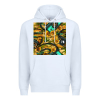 White Leopard Digital Camera And Sunflowers With Camouflage Seamless Pattern Premium Hoodie - BundleAndBundleShop