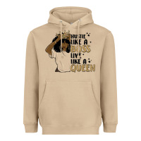 Mushroom hustle like a boss live like a queen Heavyweight Hoodie - MaliasSmallBusiness