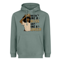 Sage hustle like a boss live like a queen Heavyweight Hoodie - MaliasSmallBusiness