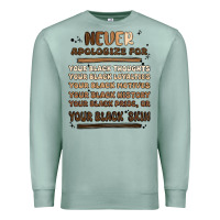 Seafoam never apologize Premium Sweatshirt - MaliasSmallBusiness