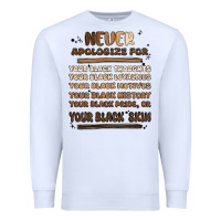 White never apologize Premium Sweatshirt - MaliasSmallBusiness
