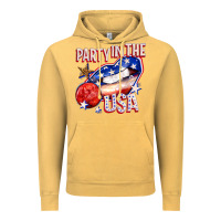 Vintage Mustard party in the usa billie wilder Vintage Hoodie - texasbilliewilder