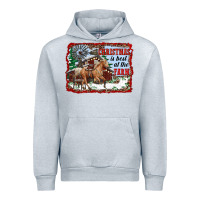 Heather Grey christmas is best at the farm Urban Hoodie - RanaPortraitStore
