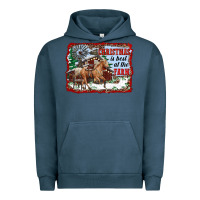 Pigment Midnight Navy christmas is best at the farm Urban Hoodie - RanaPortraitStore