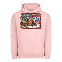 Pigment Salmon christmas is best at the farm Urban Hoodie - RanaPortraitStore