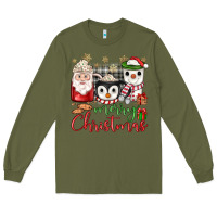 Army Green merry Christmas coffee Long Sleeve Tee - JahusDesignShop