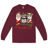 Burgundy merry Christmas coffee Long Sleeve Tee - JahusDesignShop