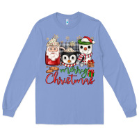 Colony Blue merry Christmas coffee Long Sleeve Tee - JahusDesignShop